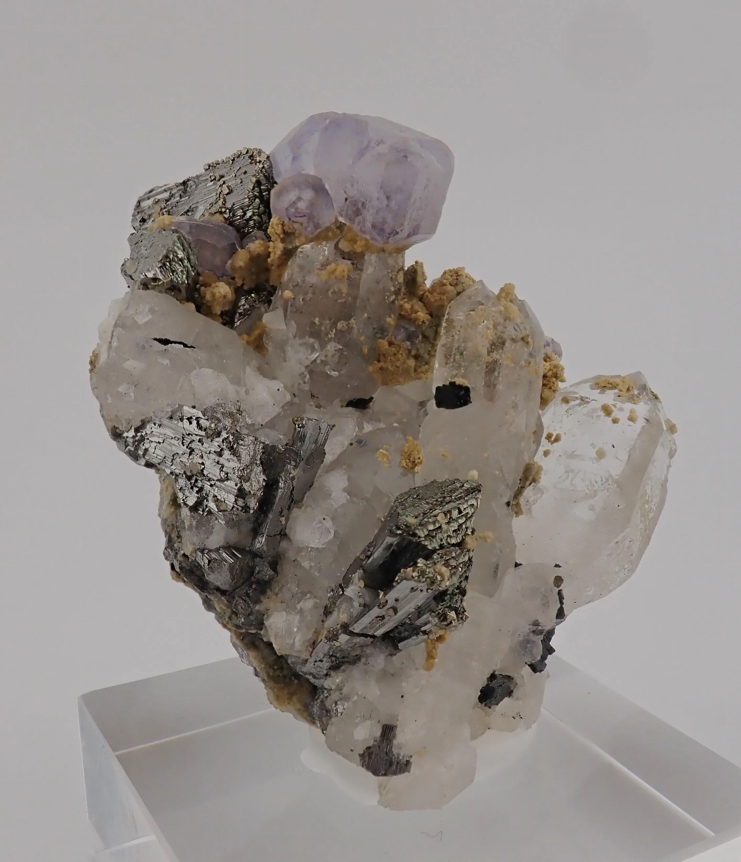 Fluorite, Arsenopyrite, Quartz, Topaz - image 1