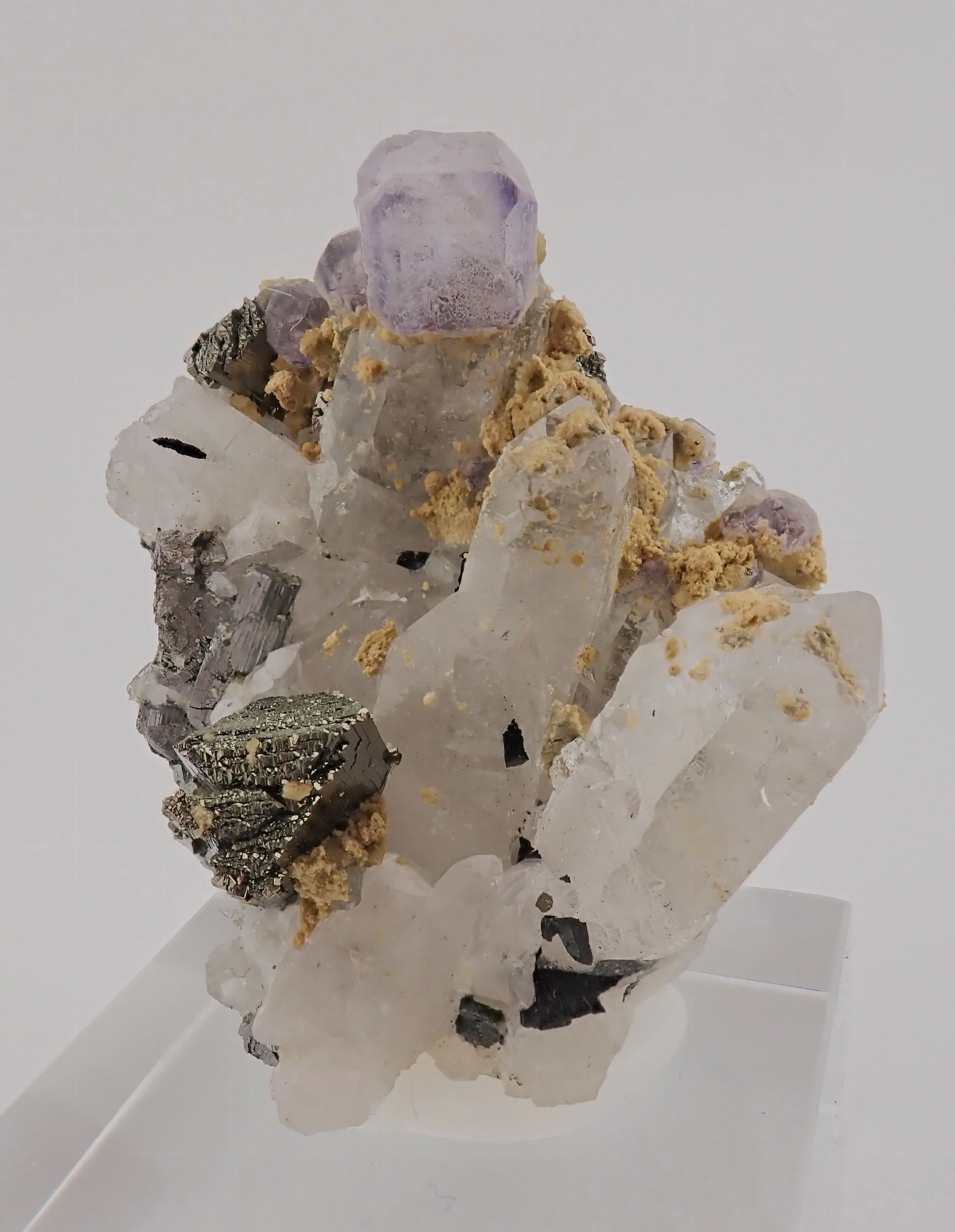Fluorite, Arsenopyrite, Quartz, Topaz - image 3