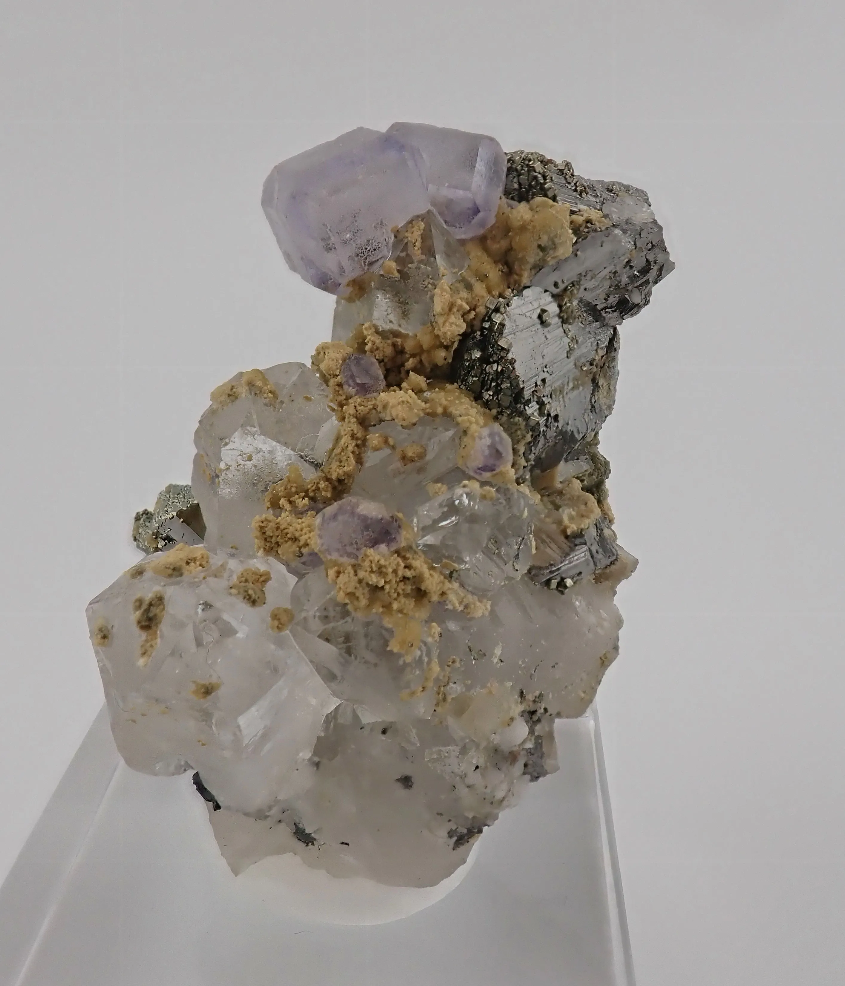 Fluorite, Arsenopyrite, Quartz, Topaz - image 2
