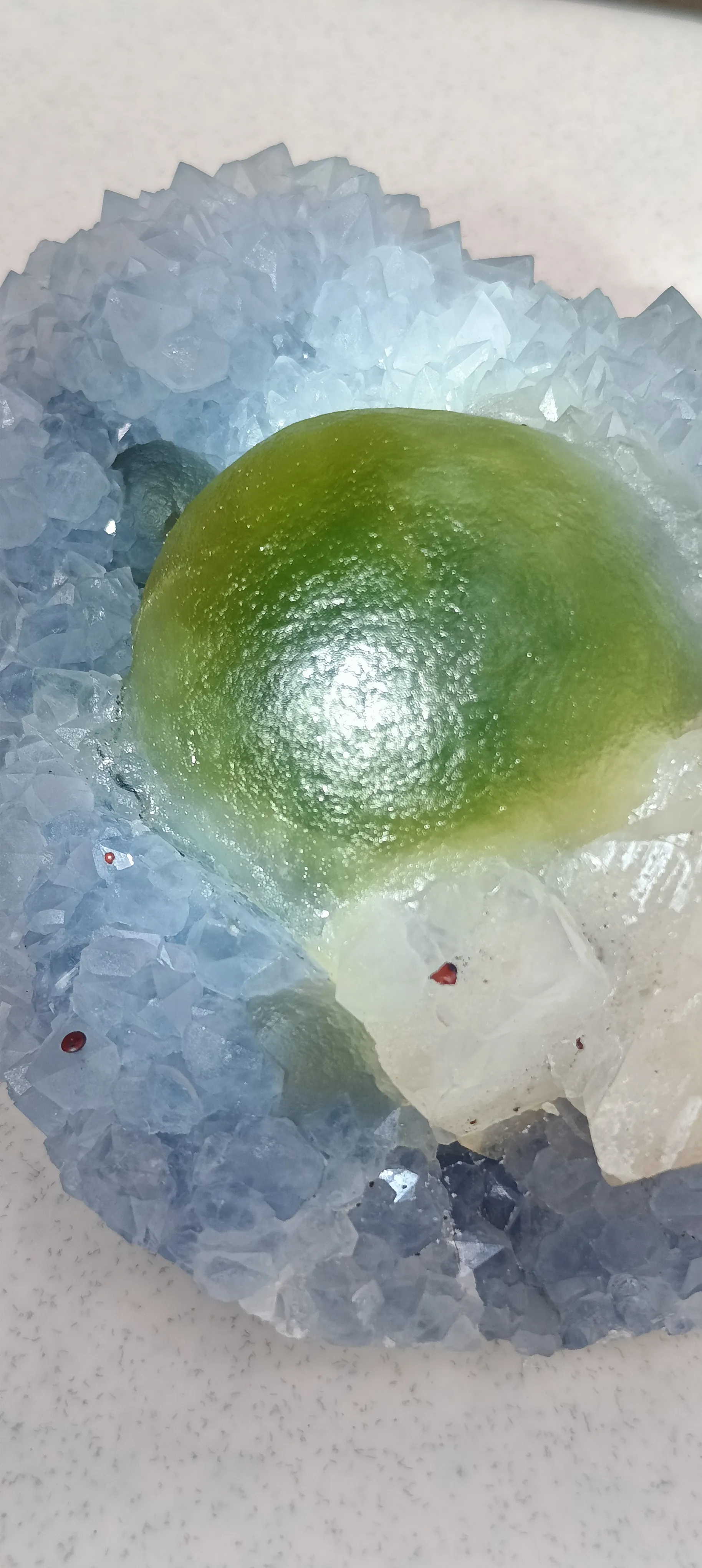 Fluorite ball calcite quartz - image 2