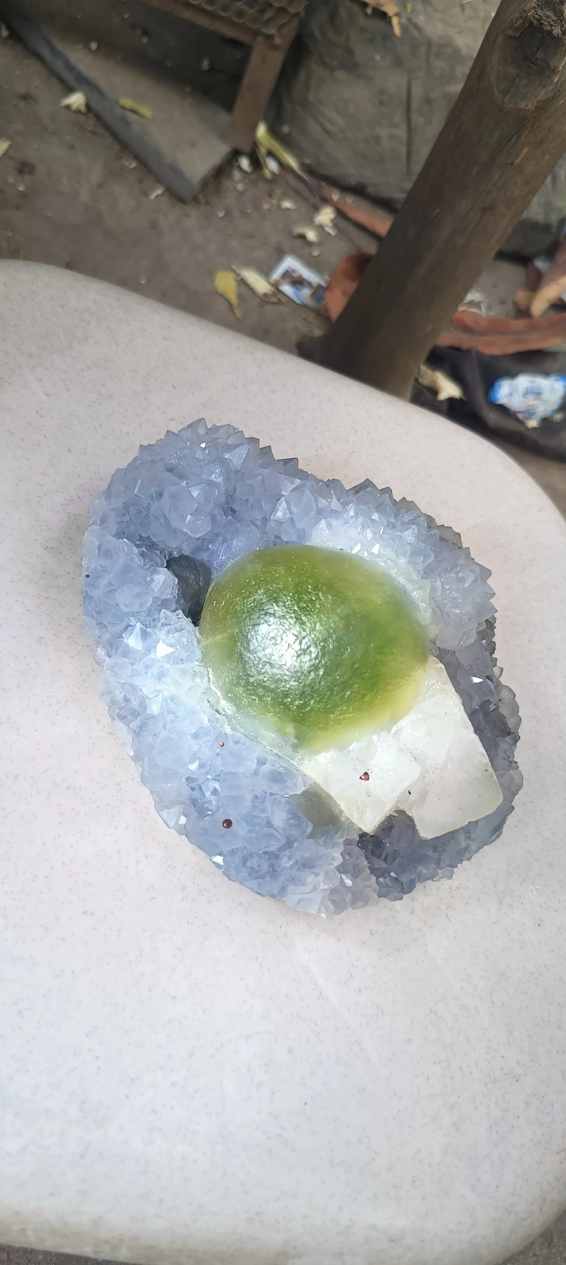 Fluorite ball calcite quartz - image 5