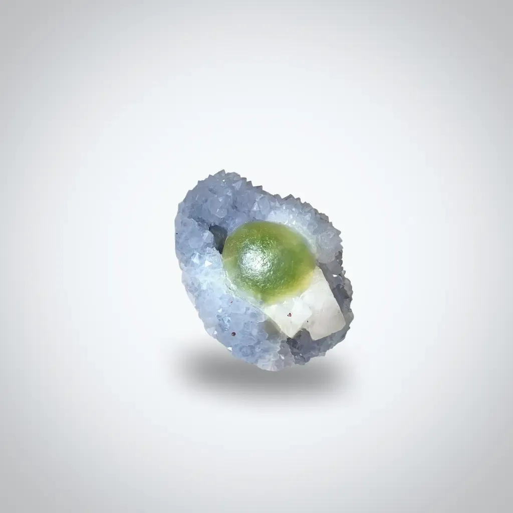 Fluorite ball calcite quartz - image 3