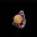 Fluorite ball on Amethyst Natural Mineral Specimen - image 2