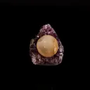 Fluorite ball on Amethyst Natural Mineral Specimen - image 1