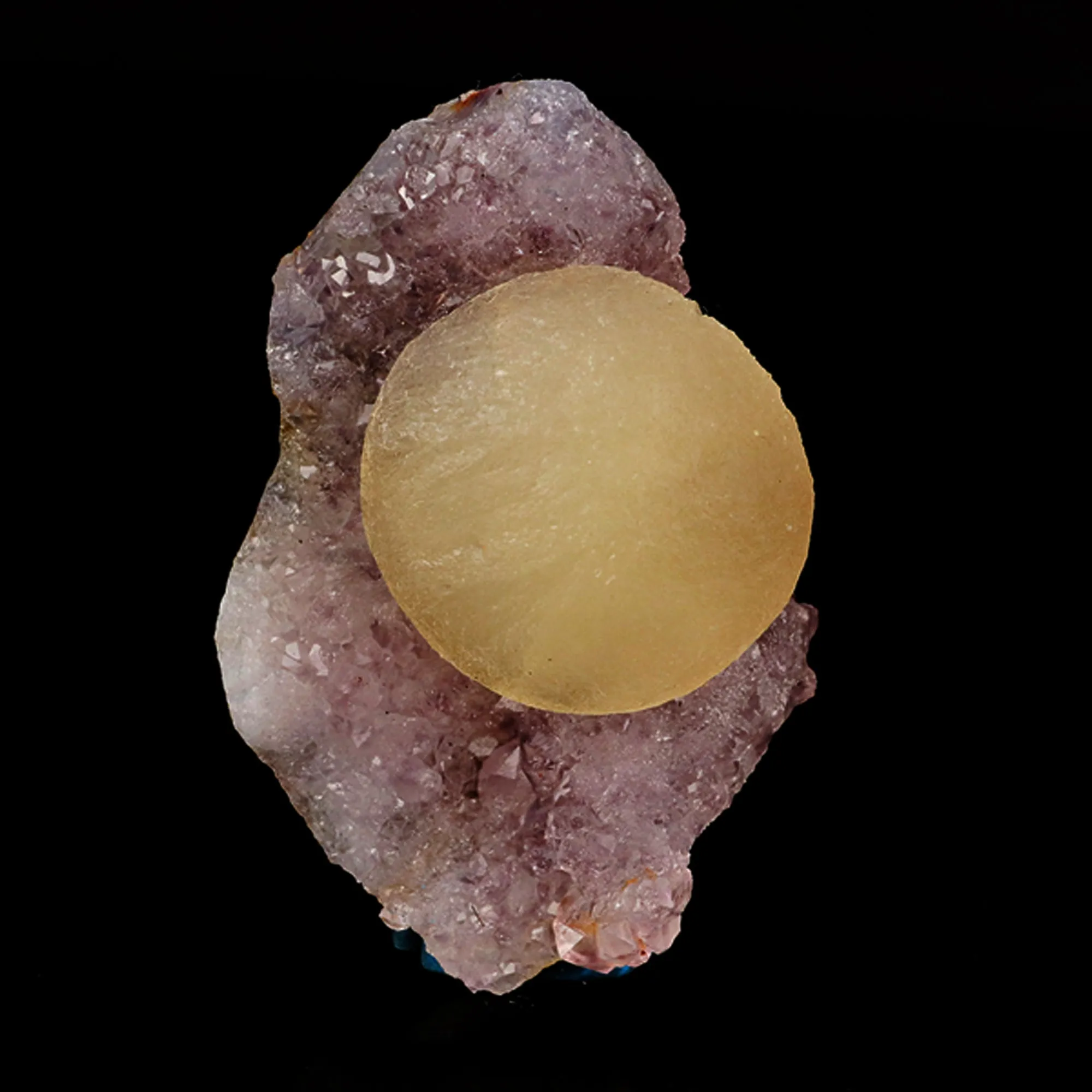 Fluorite ball on Amethyst Natural Mineral Specimen - image 1