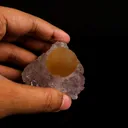 Fluorite ball on Amethyst Natural Mineral Specimen - image 5