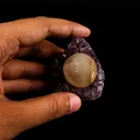 Fluorite ball on Amethyst Natural Mineral Specimen - image 4