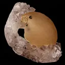 Fluorite ball on MM Quartz Natural Mineral Specimen - image 2