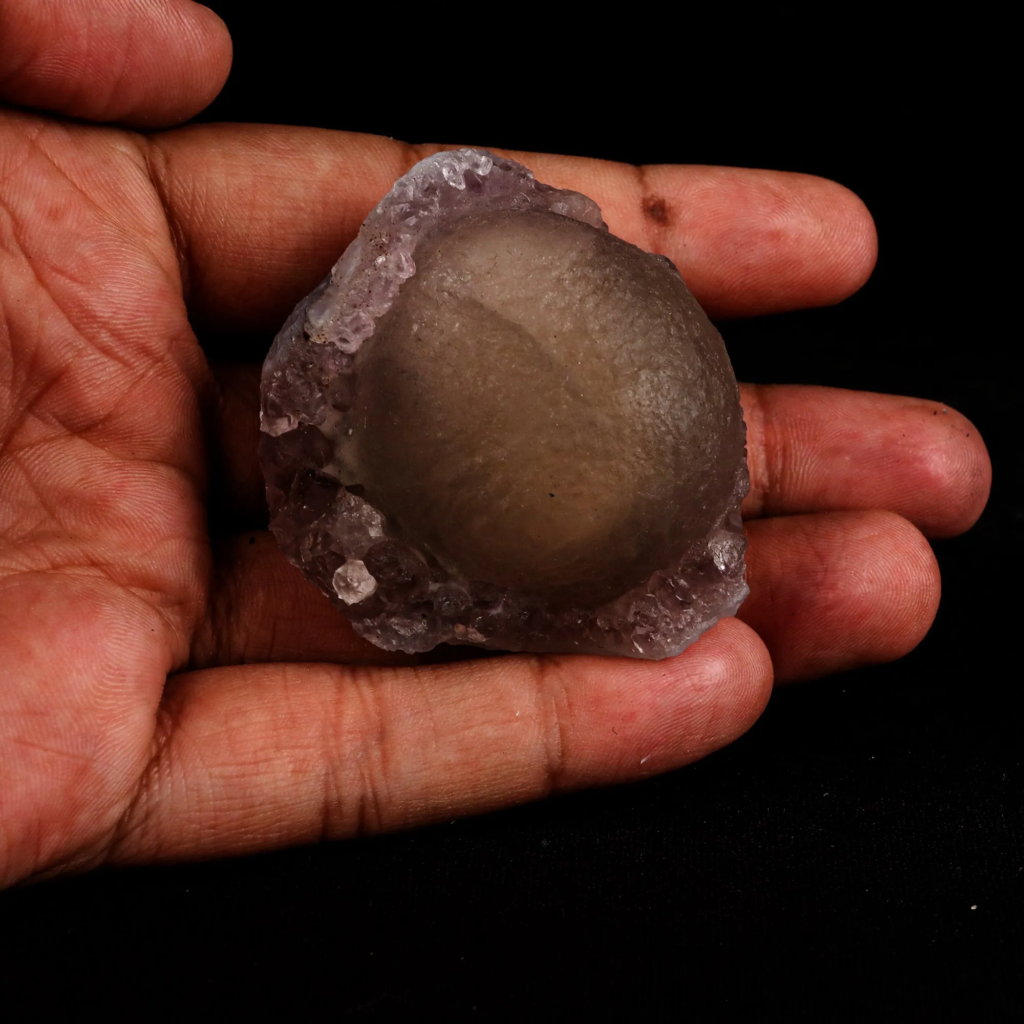 Fluorite ball on MM Quartz Natural Mineral Specimen - image 5