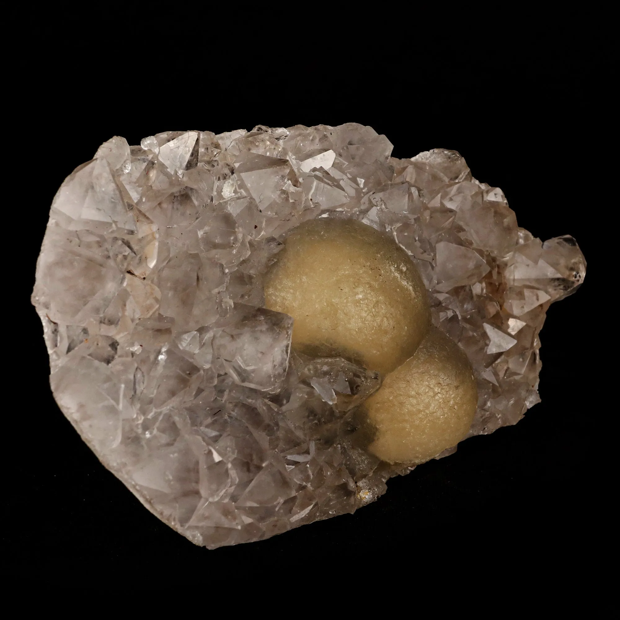 Fluorite ball on MM Quartz Natural Mineral Specimen - image 2