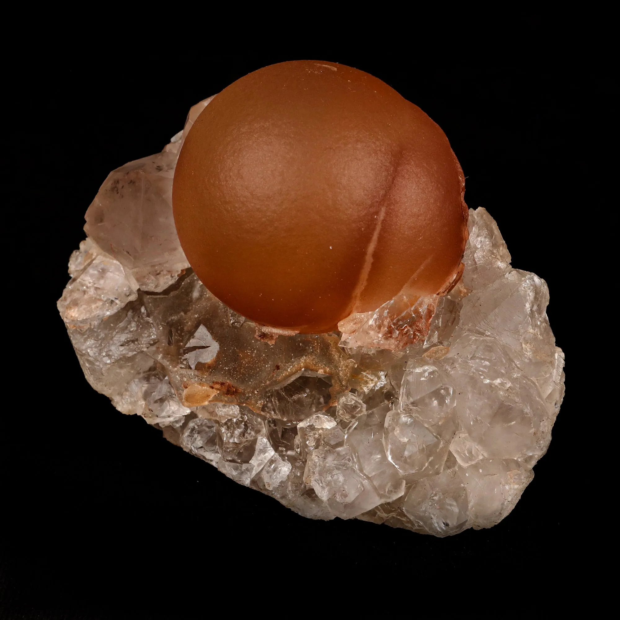 Fluorite ball on MM Quartz Natural Mineral Specimen - image 2