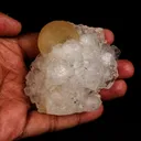 Fluorite ball on MM Quartz Natural Mineral Specimen - image 5