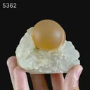 Fluorite ball on MM Quartz Natural Mineral Specimen - image 6