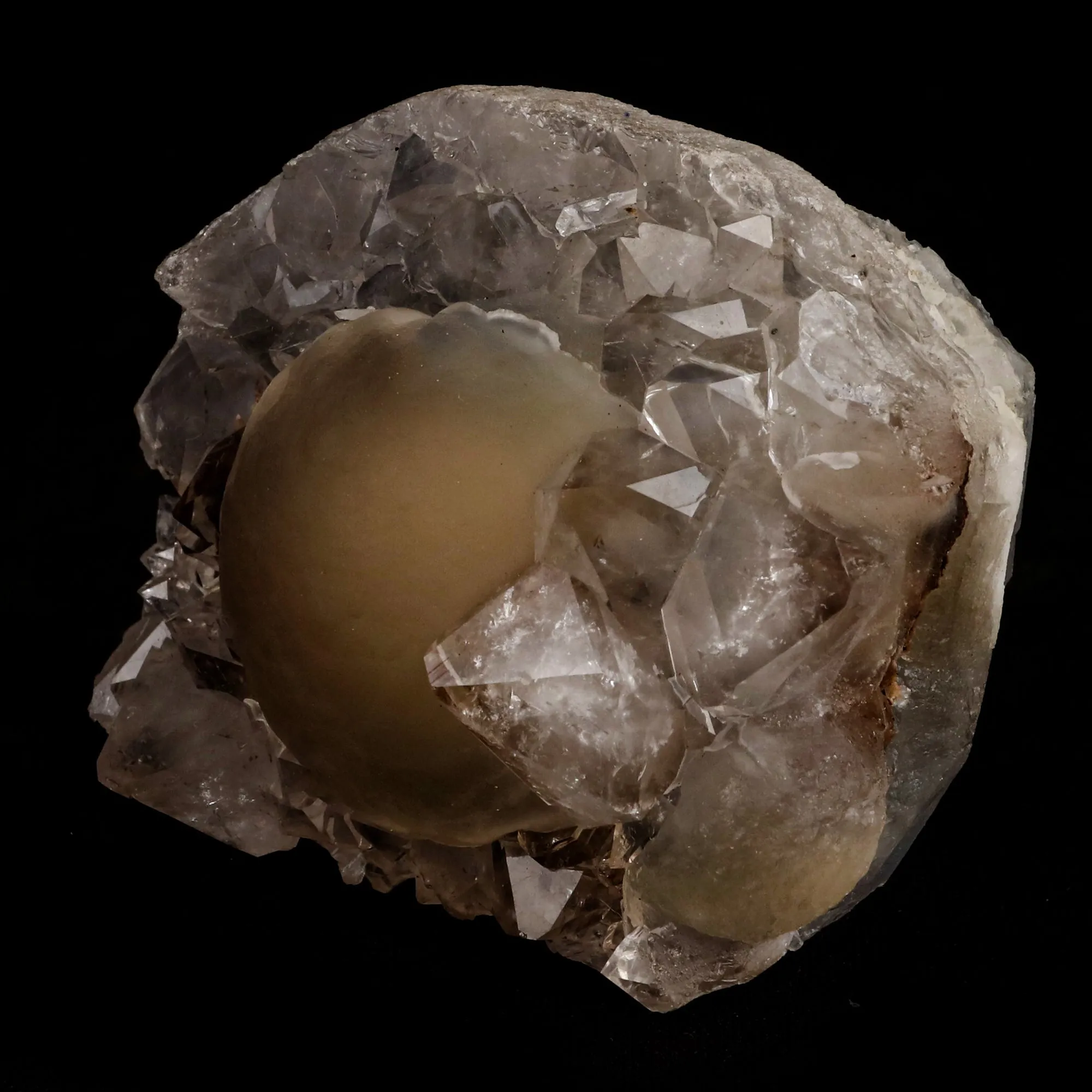 Fluorite ball on MM Quartz Natural Mineral Specimen - image 3