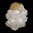 Fluorite ball on MM Quartz Natural Mineral Specimen - image 3