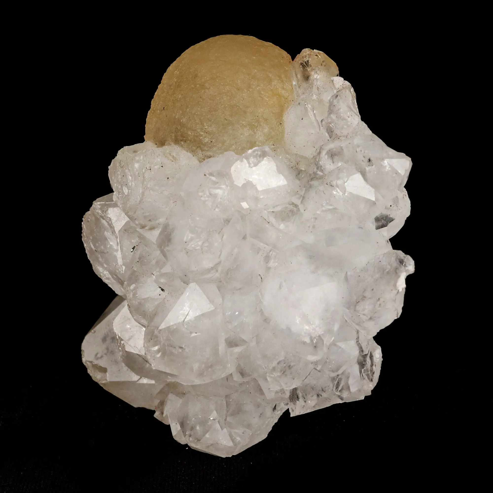 Fluorite ball on MM Quartz Natural Mineral Specimen - image 3