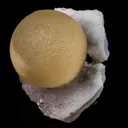 Fluorite ball on MM Quartz Natural Mineral Specimen - image 2