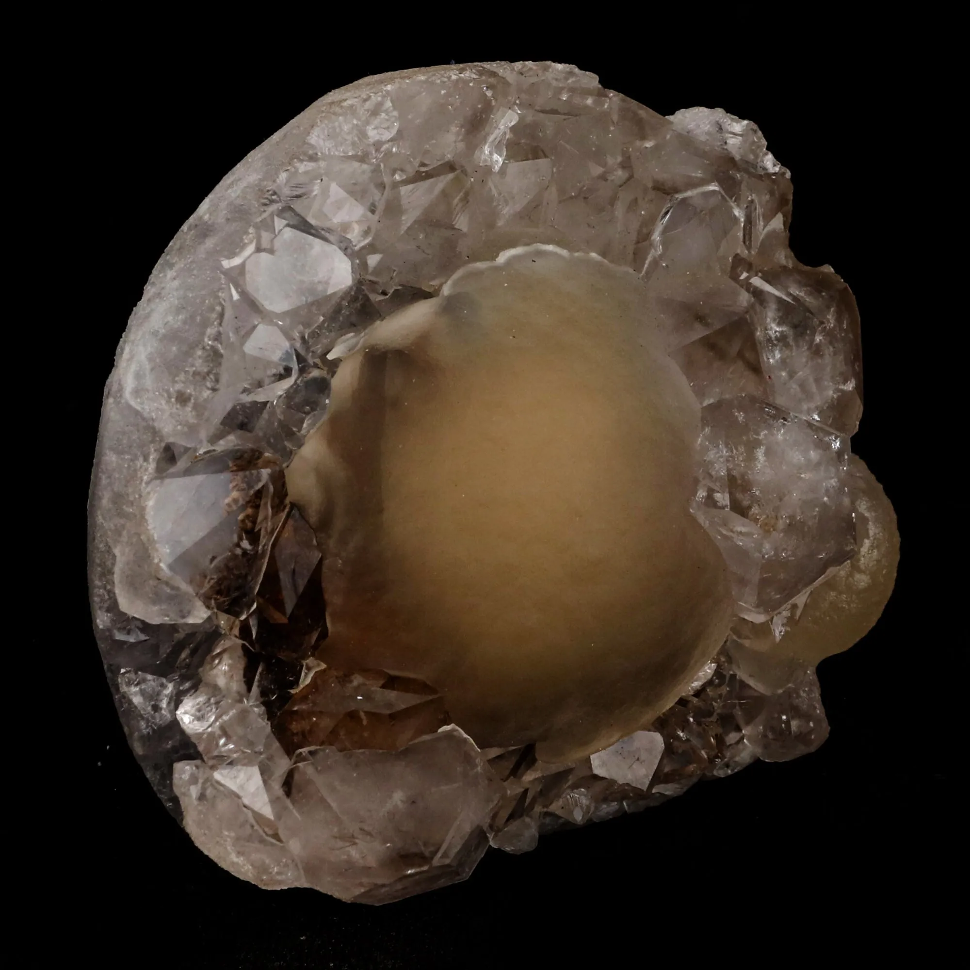 Fluorite ball on MM Quartz Natural Mineral Specimen - image 2