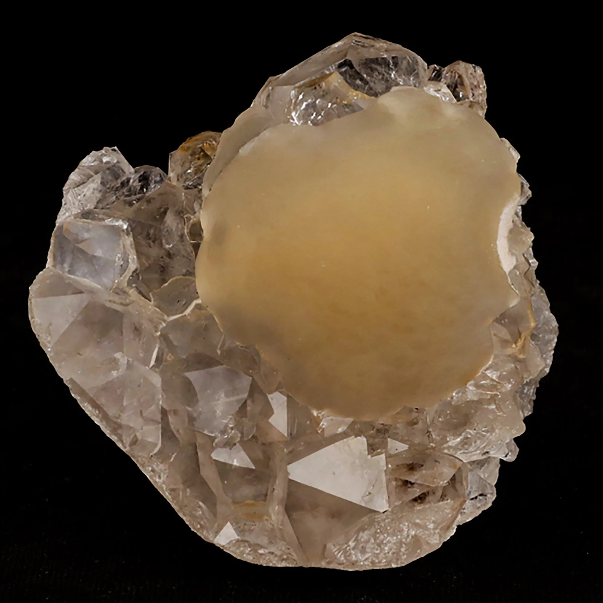 Fluorite ball on MM Quartz Natural Mineral Specimen - image 1