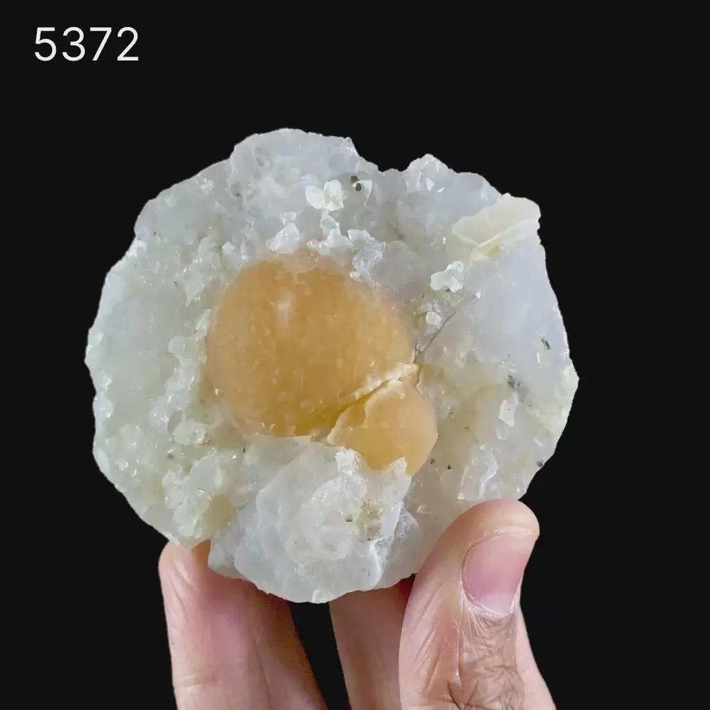 Fluorite ball on MM Quartz Natural Mineral Specimen - image 2