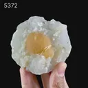 Fluorite ball on MM Quartz Natural Mineral Specimen - image 2