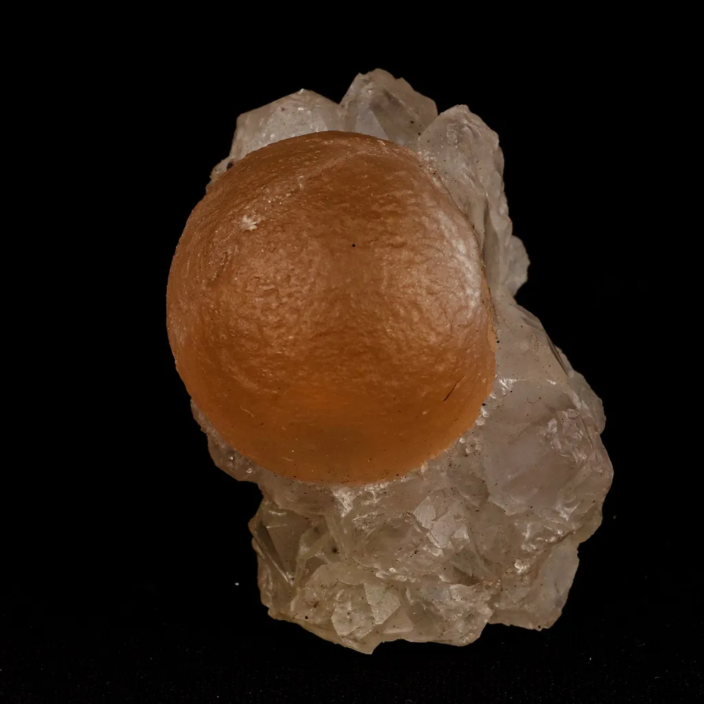 Fluorite ball on MM Quartz Natural Mineral Specimen image
