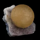 Fluorite ball on MM Quartz Natural Mineral Specimen - image 3