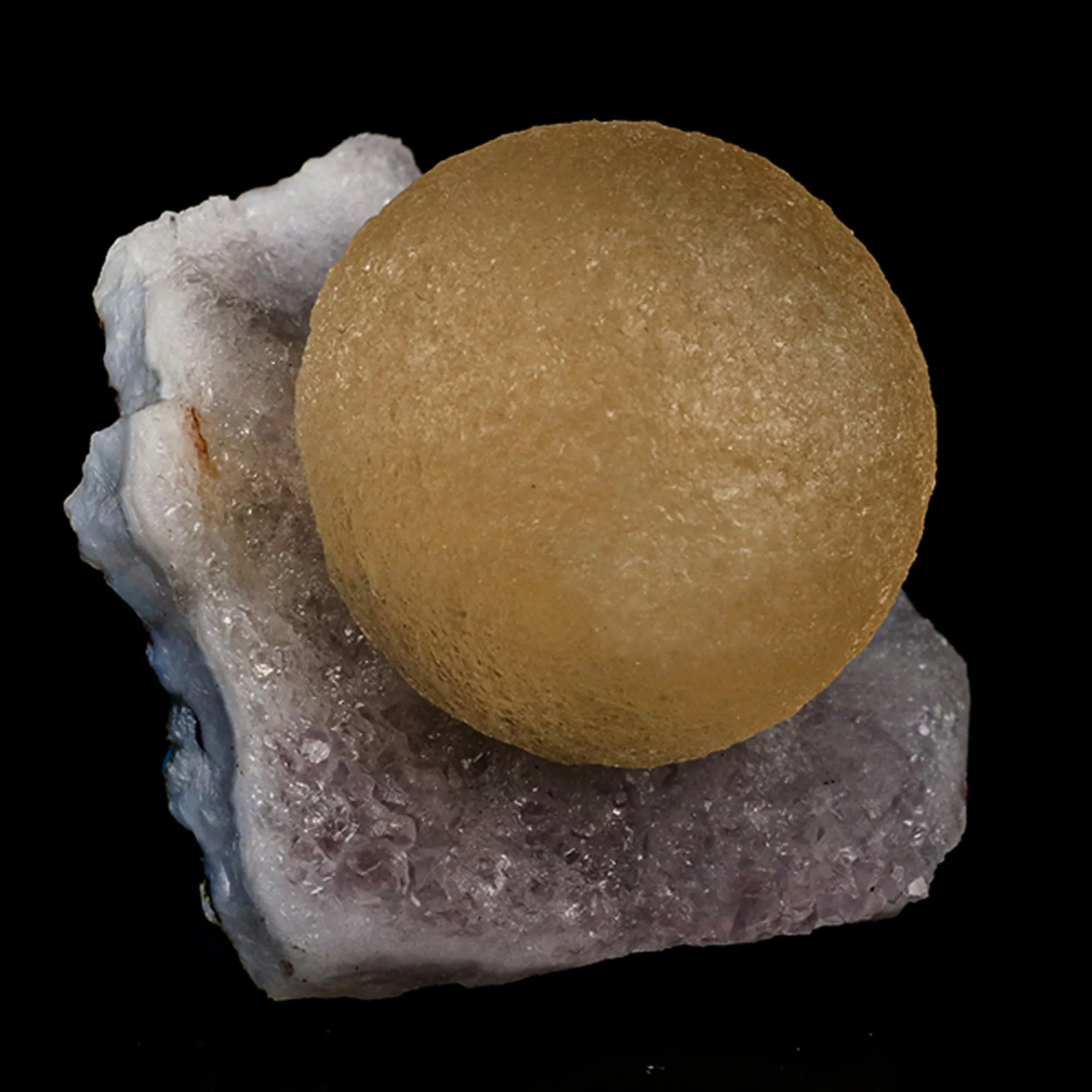 Fluorite ball on MM Quartz Natural Mineral Specimen - image 3