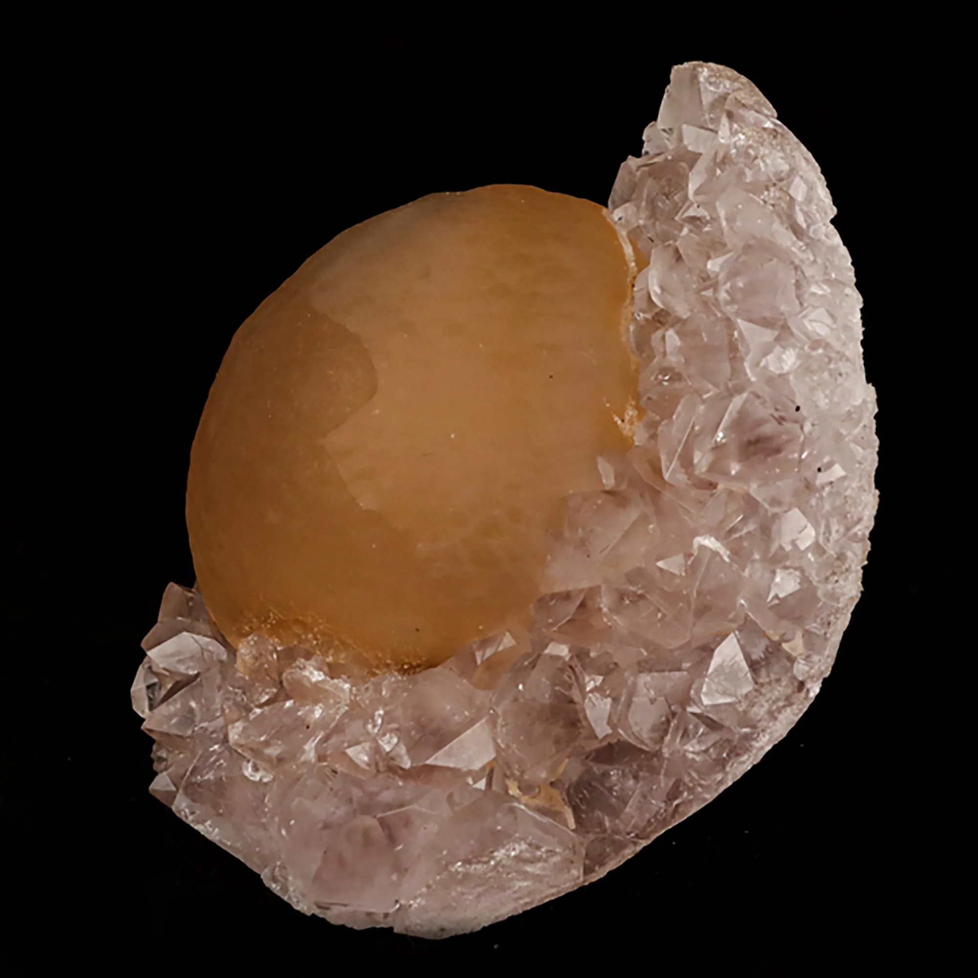 Fluorite ball on MM Quartz Natural Mineral Specimen - image 3