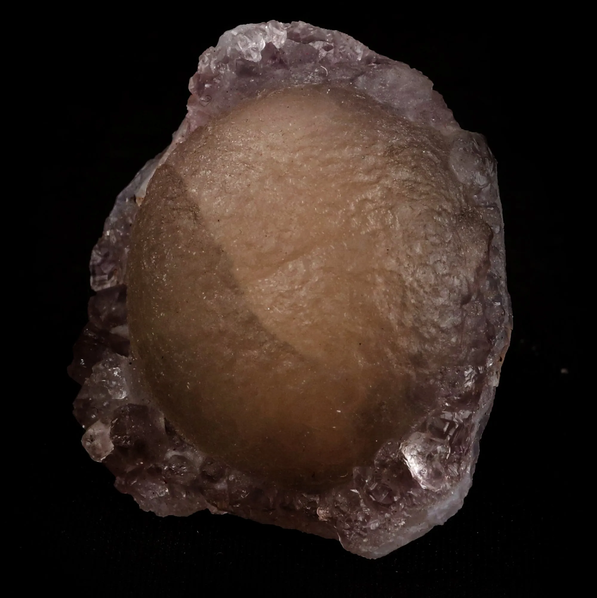 Fluorite ball on MM Quartz Natural Mineral Specimen - image 2