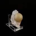 Fluorite ball on MM Quartz Natural Mineral Specimen - image 3