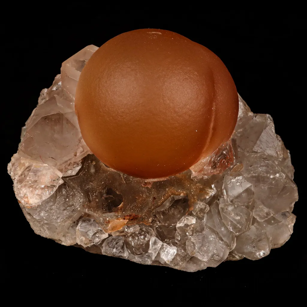 Fluorite ball on MM Quartz Natural Mineral Specimen image