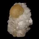 Fluorite ball on MM Quartz Natural Mineral Specimen - image 2