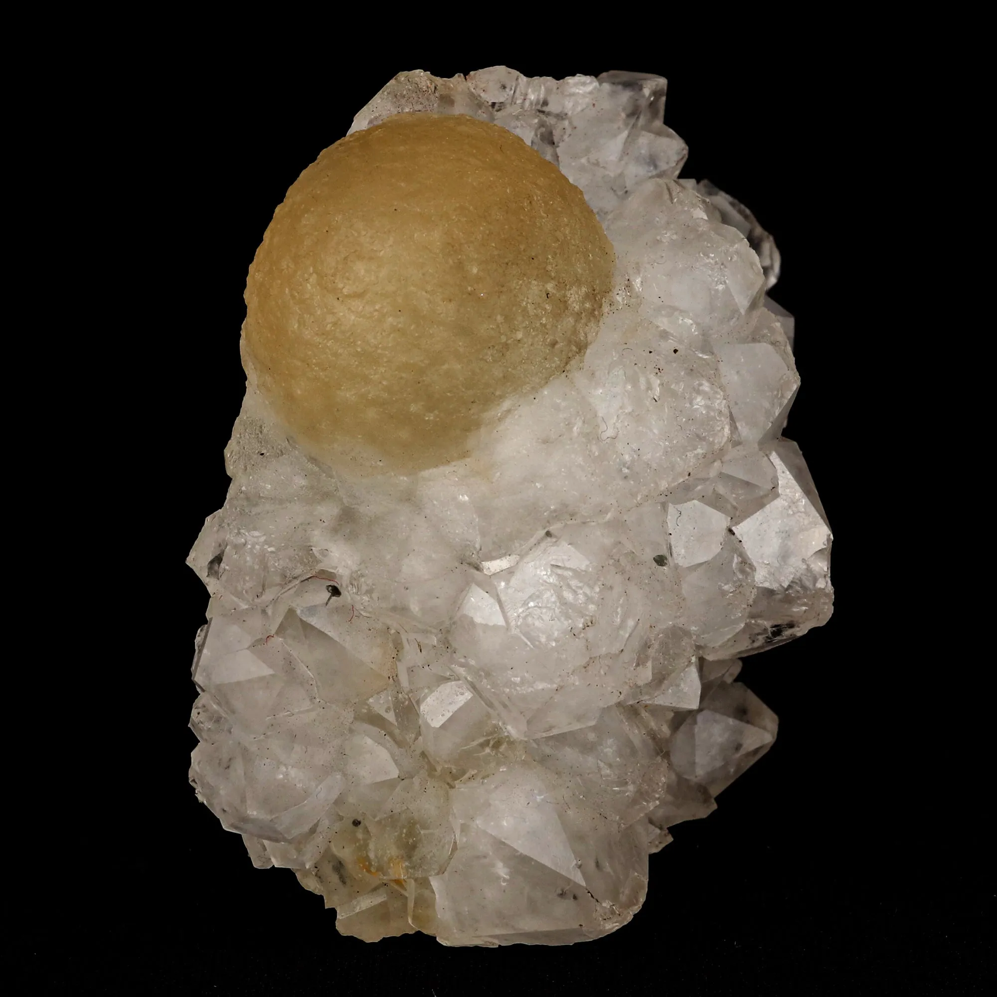 Fluorite ball on MM Quartz Natural Mineral Specimen - image 2