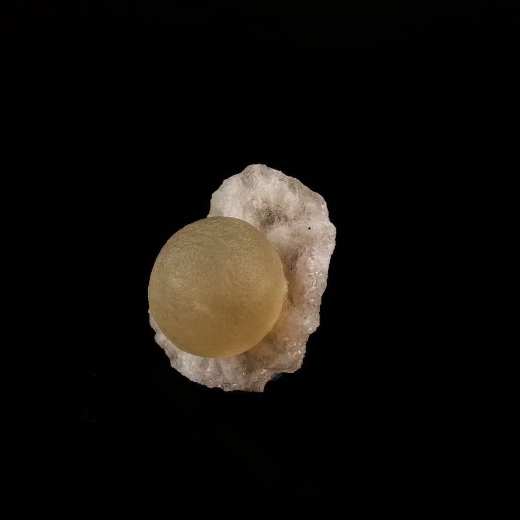 Fluorite ball on MM Quartz Natural Mineral Specimen - image 3