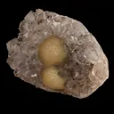 Fluorite ball on MM Quartz Natural Mineral Specimen - image 3