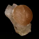 Fluorite ball on MM Quartz Natural Mineral Specimen - image 3