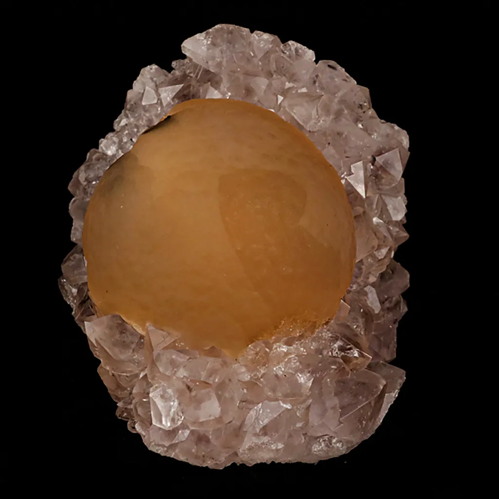 Fluorite ball on MM Quartz Natural Mineral Specimen image