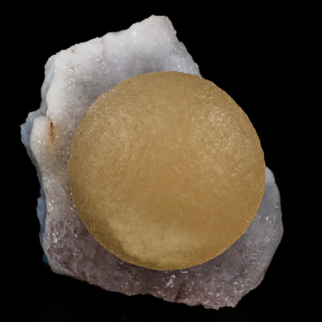 Fluorite ball on MM Quartz Natural Mineral Specimen image