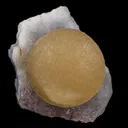 Fluorite ball on MM Quartz Natural Mineral Specimen - image 1