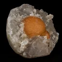 Fluorite ball on MM Quartz Natural Mineral Specimen - image 3