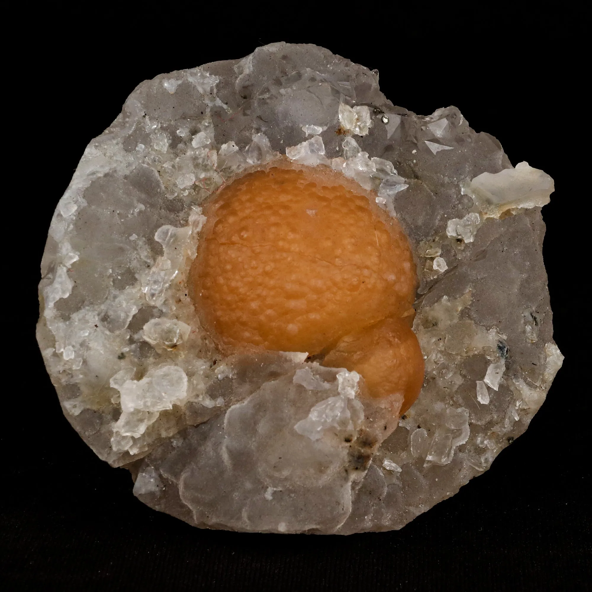 Fluorite ball on MM Quartz Natural Mineral Specimen - image 1