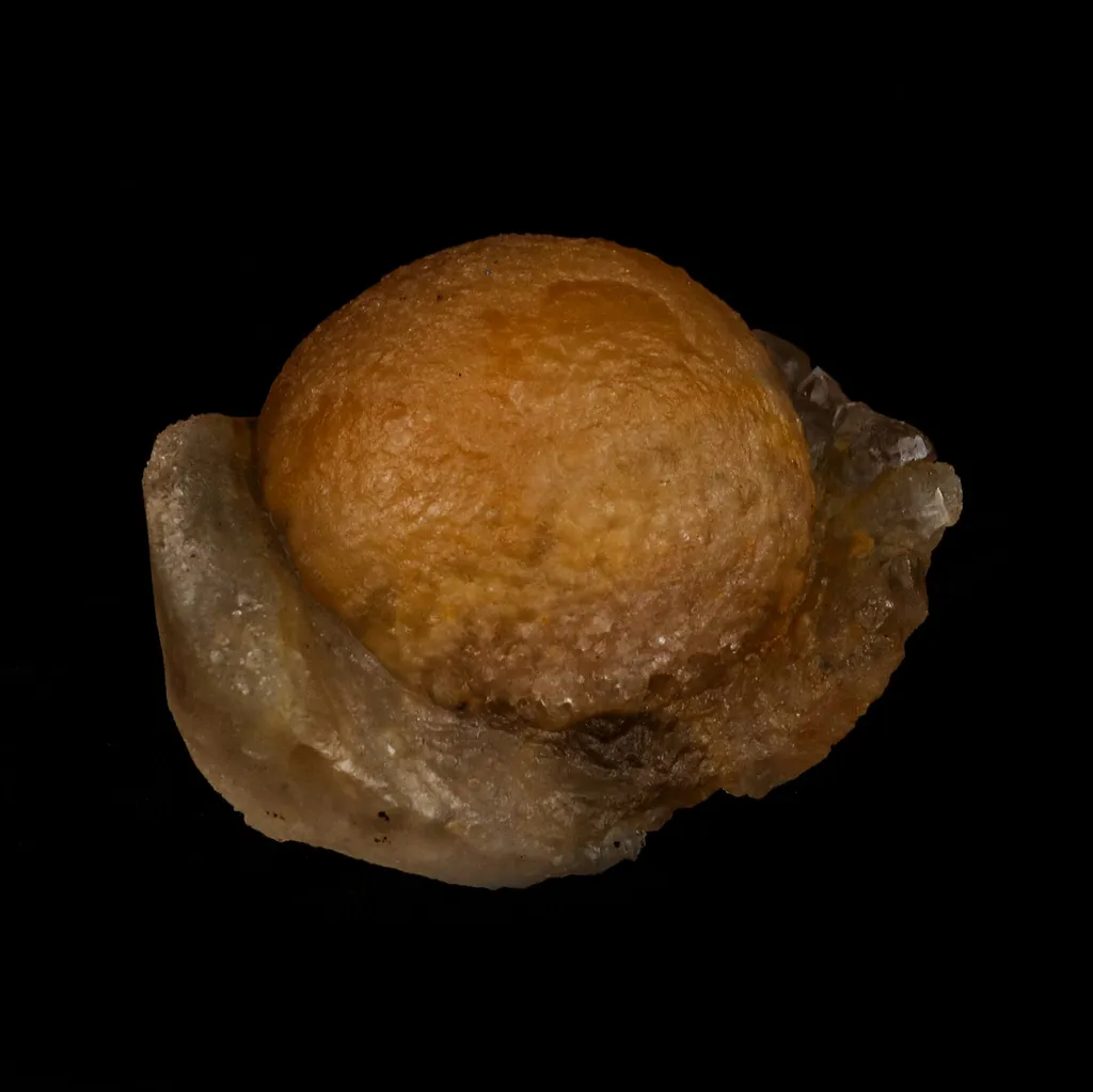 Fluorite ball on MM Quartz Natural Mineral Specimen - image 2
