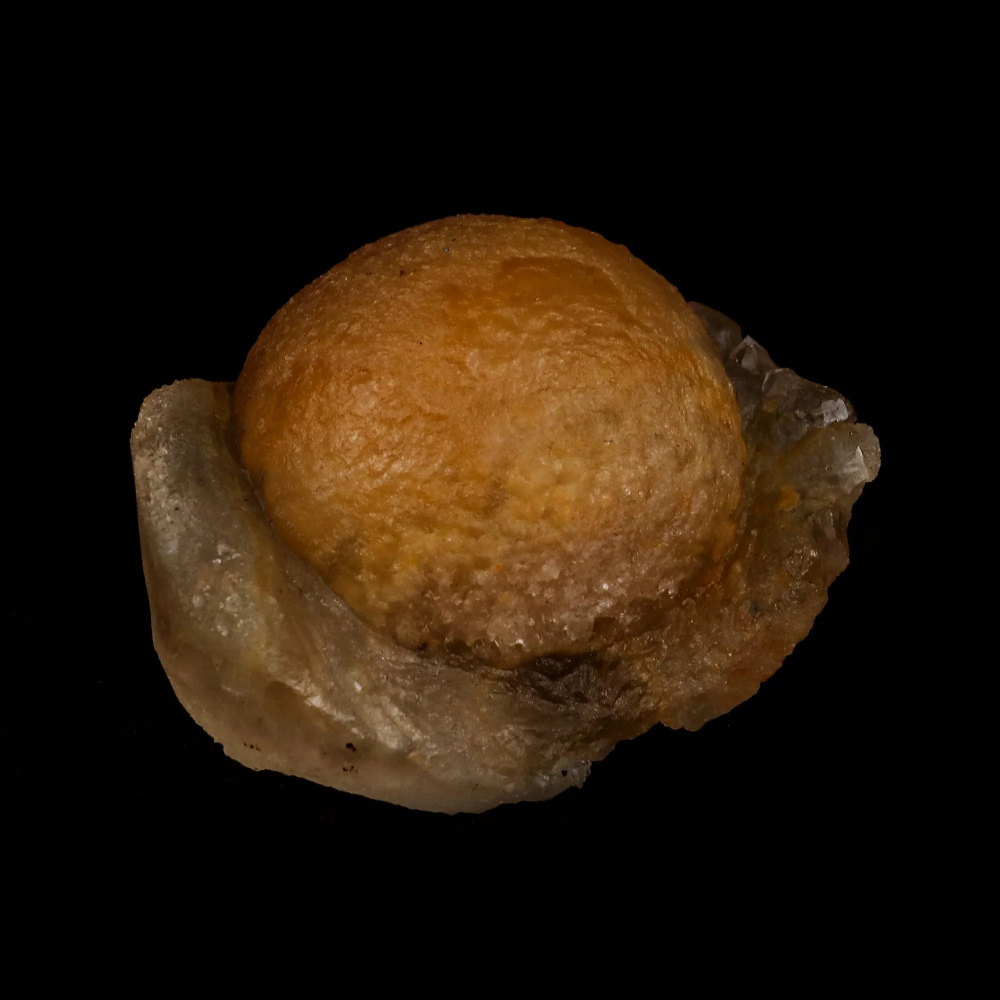 Fluorite ball on MM Quartz Natural Mineral Specimen - image 2