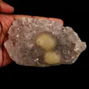 Fluorite ball on MM Quartz Natural Mineral Specimen - image 5
