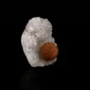 Fluorite ball on MM Quartz Natural Mineral Specimen - image 3