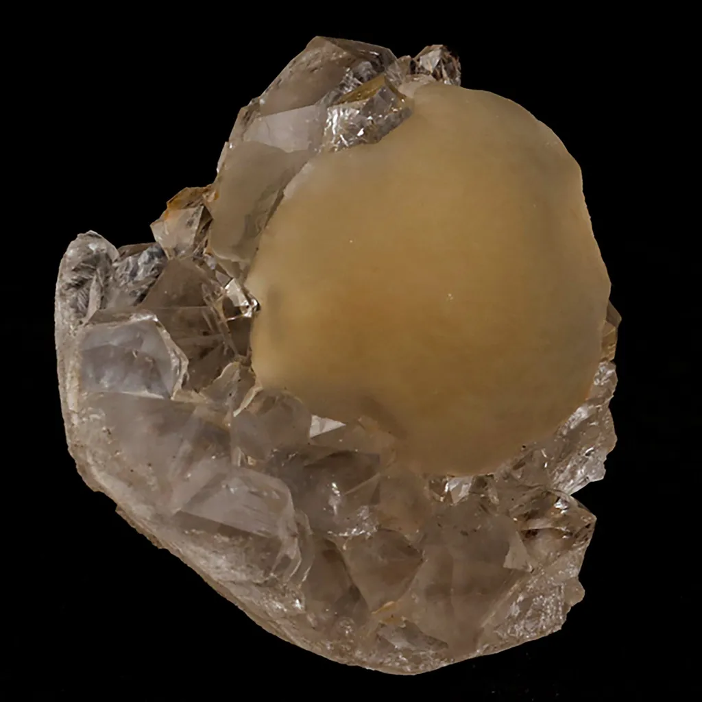 Fluorite ball on MM Quartz Natural Mineral Specimen - image 2