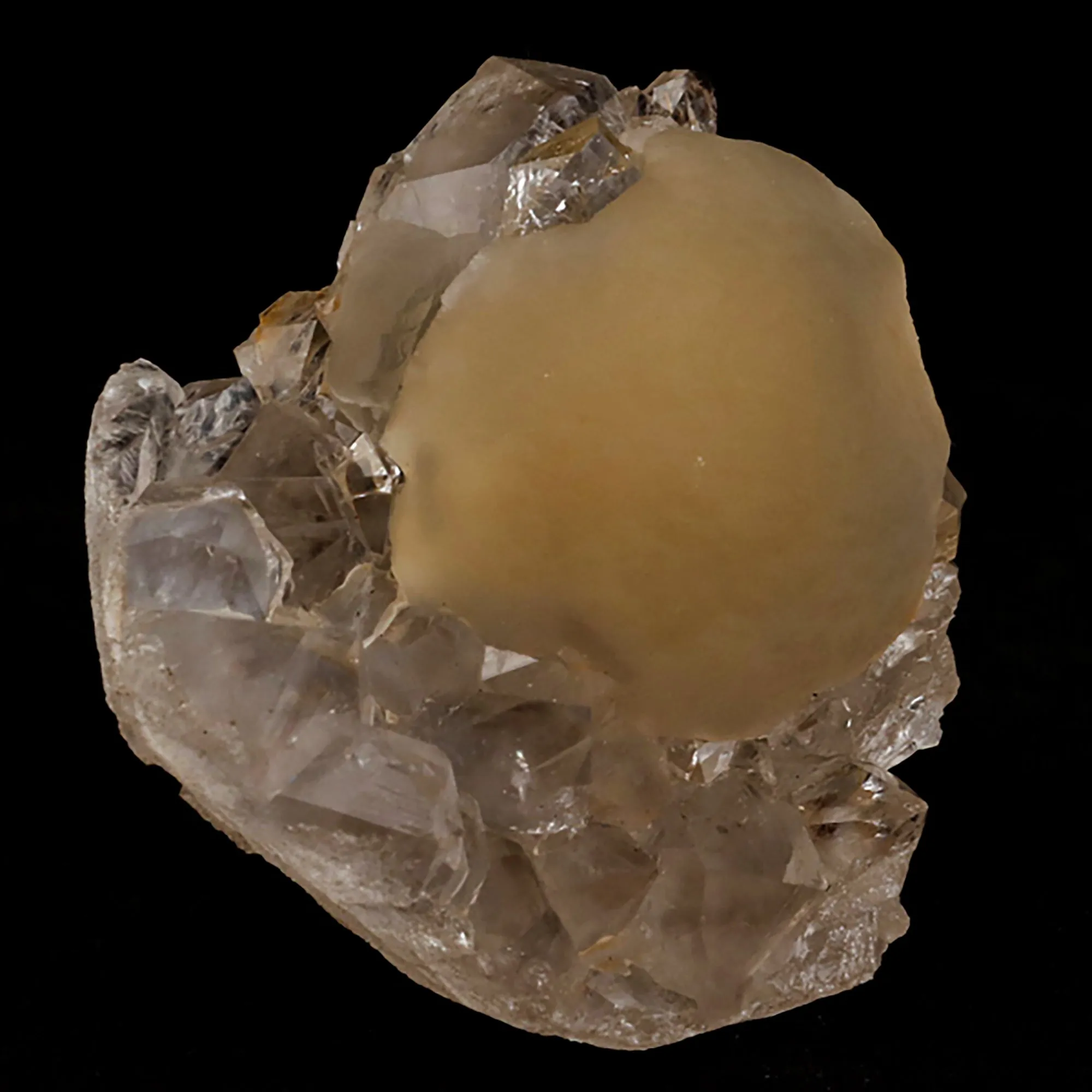 Fluorite ball on MM Quartz Natural Mineral Specimen - image 2