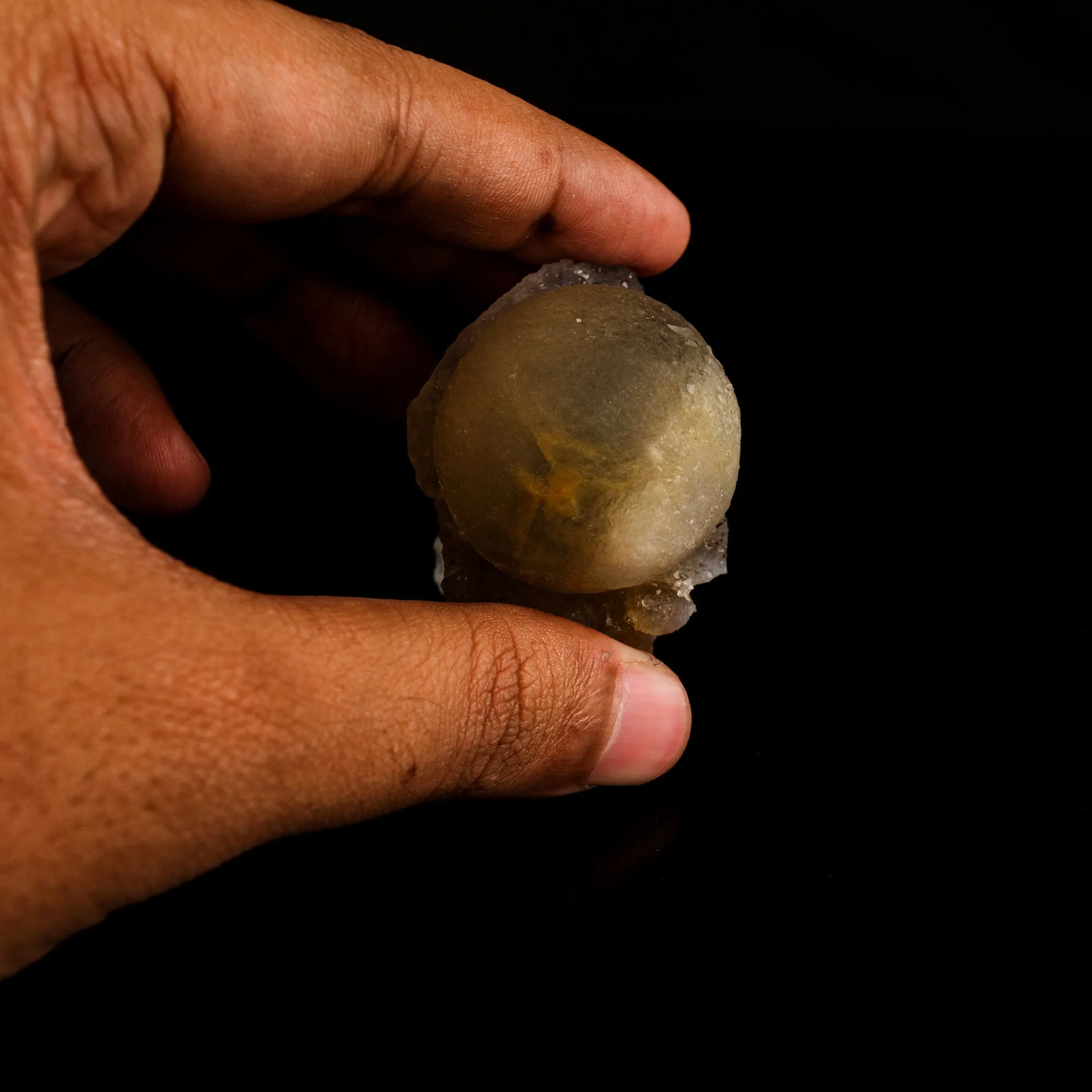Fluorite Ball on MM Quartz Very Rare Natural Mineral Specimen - image 4