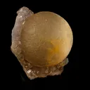 Fluorite Ball on MM Quartz Very Rare Natural Mineral Specimen - image 3